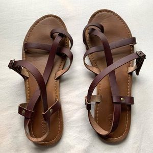 3/$16 Brown Strappy Sandals from Mossimo Supply Co